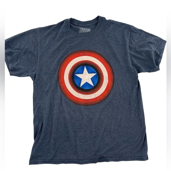 Marvel Captain America Shield Men's Graphic T-Shirt - Picture 1 of 5